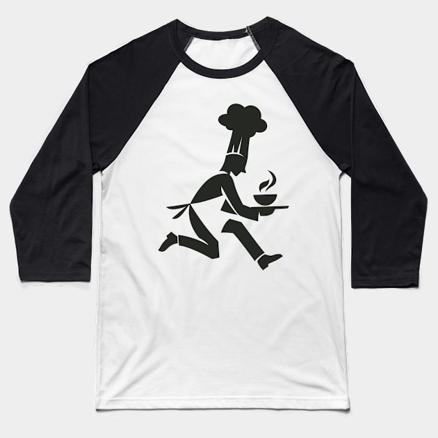 Chef Baseball T-Shirt by Whatastory